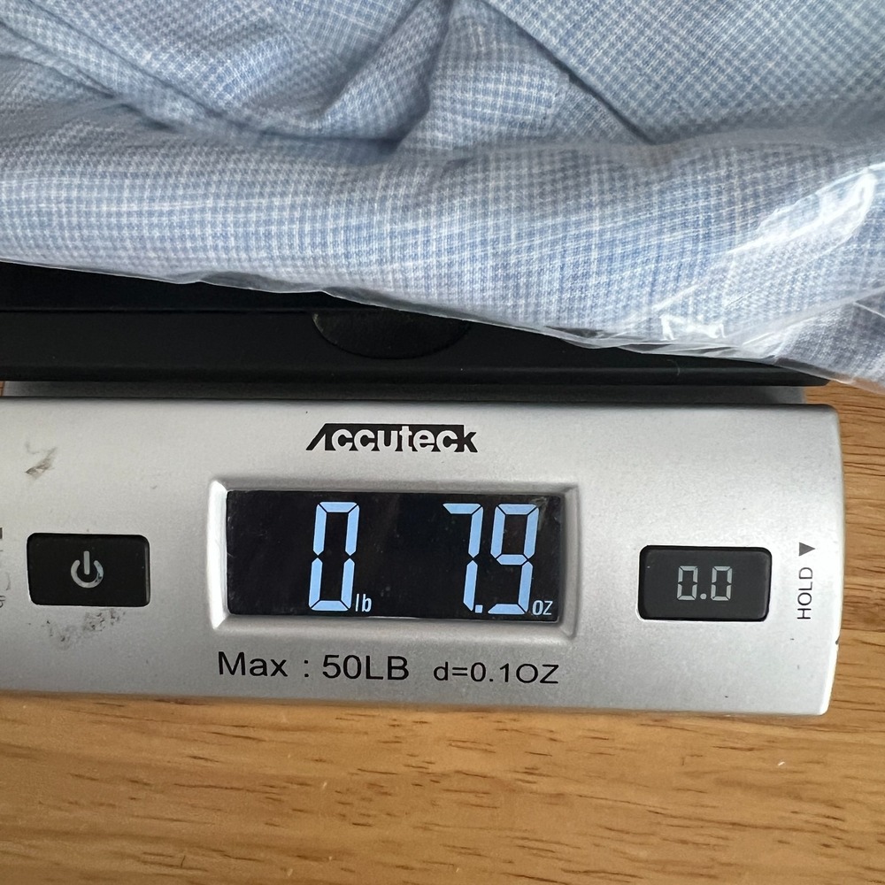 Neiman Marcus Shirt Mens XXL Linen‎ Light Blue Lightweight Breathable Summer - Picture 8 of 8
